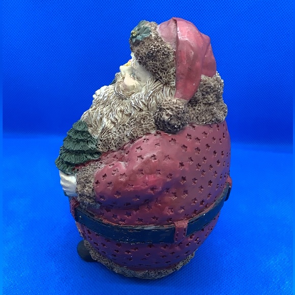 Decorative Christmas Holiday Round Santa Figurine - Picture 4 of 6